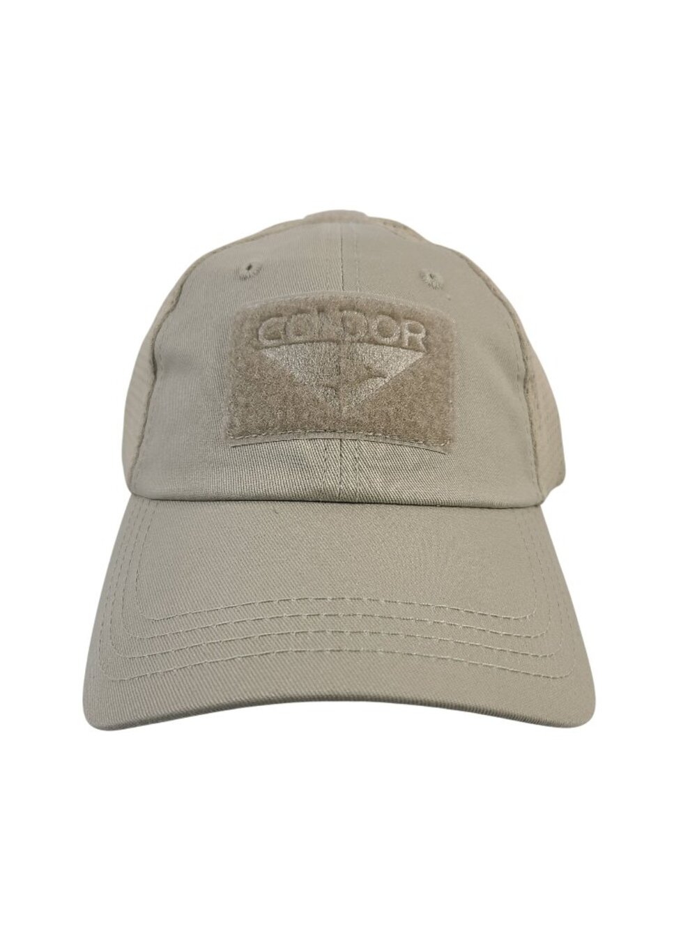 NEW Condor TCM-003 Mesh Tactical Cap Adjustable Lightweight Tan Nylon/Polyester